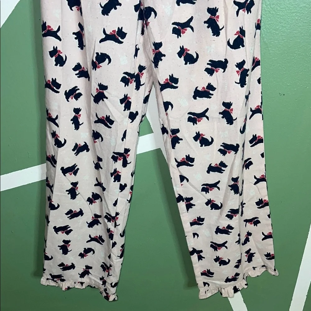 Janie and Jack Pink Pajama‎ Set with Scottish Terrier Design